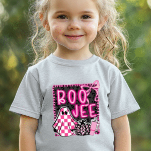 Boo Jee Pink Ghost Kids T-Shirt