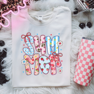 Colorful Summer Graphic Tee – Gingham, Strawberries & Fun Prints